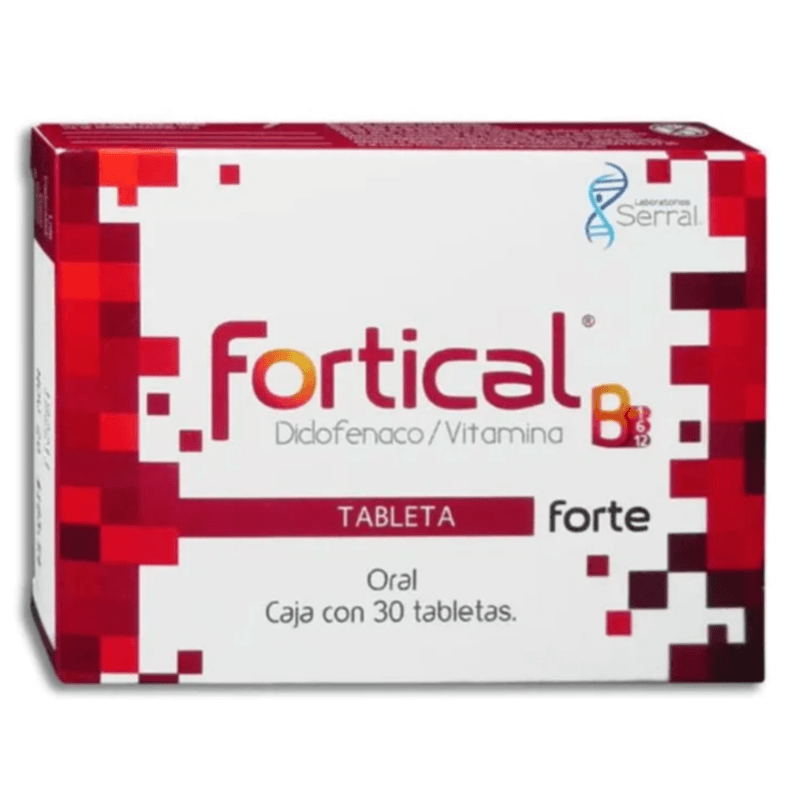 Fortical Forte Tabletas (Diclofenaco/Vitaminas) Serral