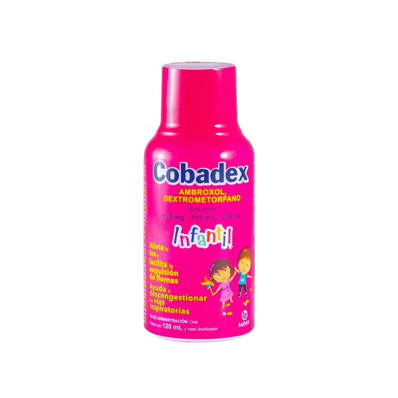 Cobadex Infantil Suspensión 150mg/113mg/100ml (Ambroxol/Dextrometorfano) Maver