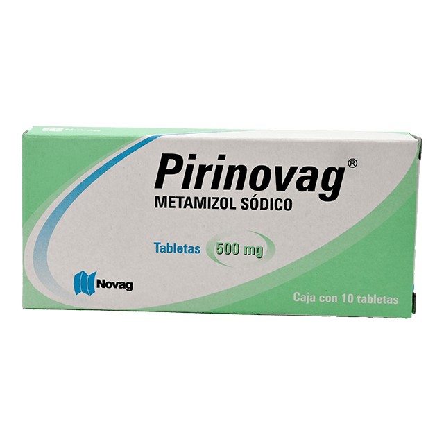 Pirinovag Tabletas 500mg C/10 (Metamizol Sodico)