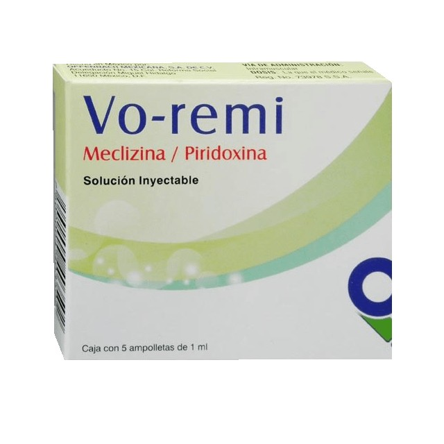 Vo-Remi Solución Inyectable (Meclizina/Piridoxina)