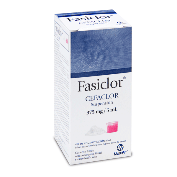 Fasiclor Suspensión De 375mg (Cefaclor) Maver