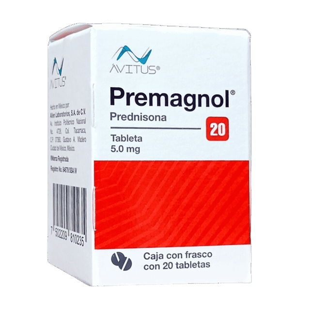 Premagnol 5.0mg Tabletas c/20 (Prednisona) Avitus