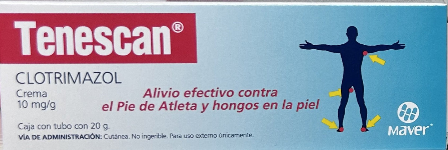 Tenescan Crema Tubo con 20g (Clotrimazol) Maver