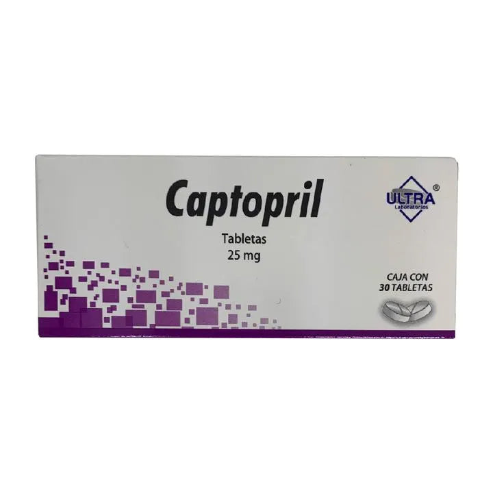 Captopril Tabletas 25mg (Ultra)