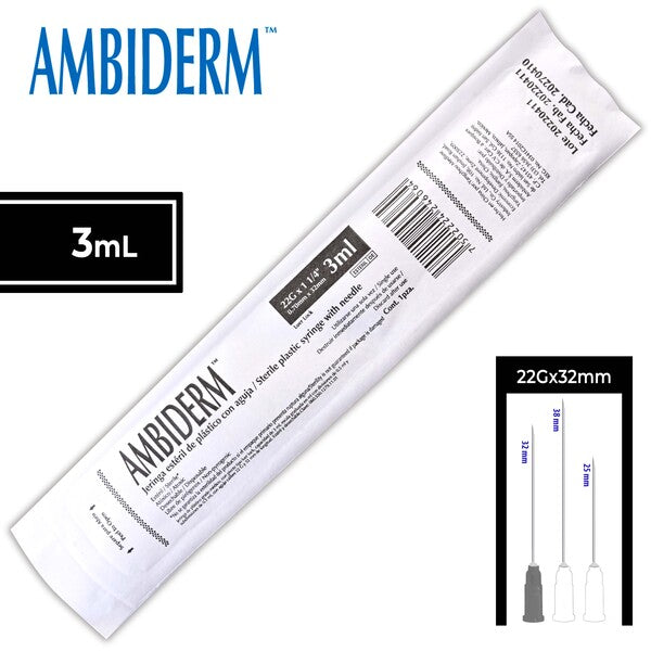 Jeringa 3ml Negra (Ambiderm)