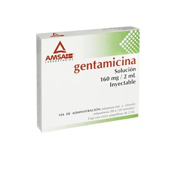 Gentamicina Solución Inyectable 160ml (Amsa)