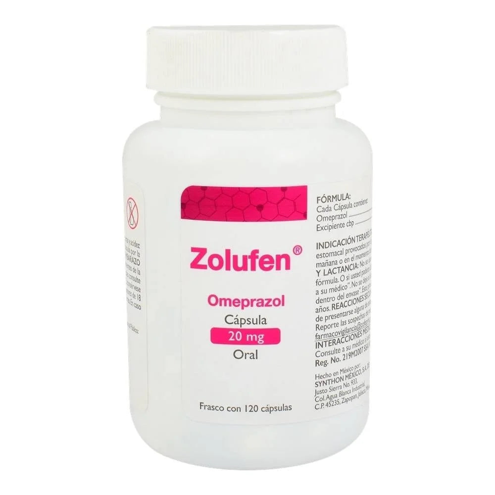 Zolufen Cápsula C/120 (Omeprazol)