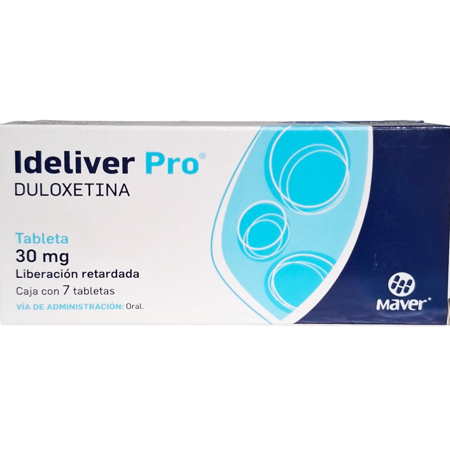 Ideliver Pro Tabletas 30mg (Duloxetina) Mavaer