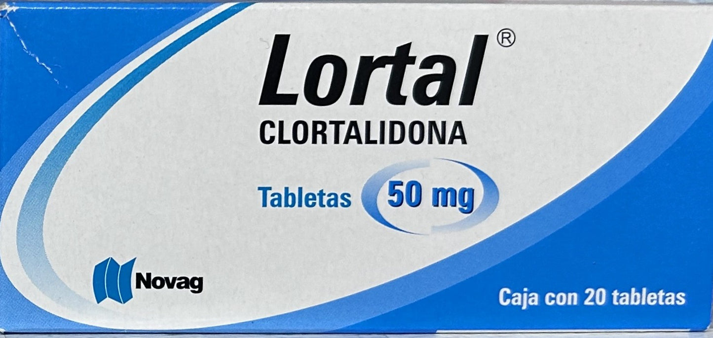 Lortal (Clortalidona) Tabletas C/20