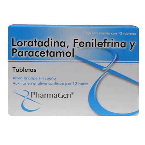 Loratadina/Fenilefrina/Paracetamol Tabletas