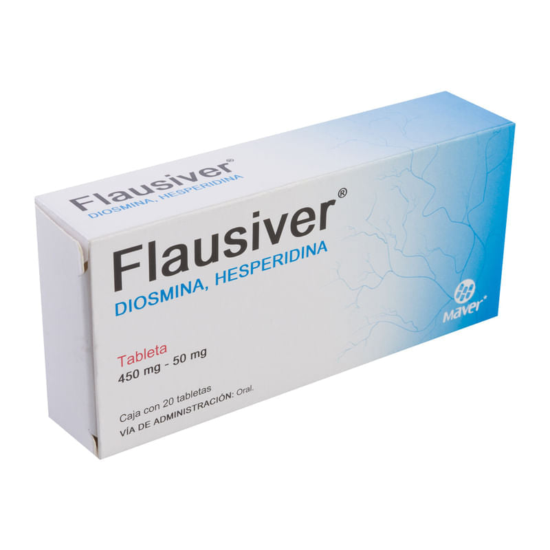 Flausiver Tabletas 450mg/50mg c/20 (Diosmina/Hesperidina) Maver