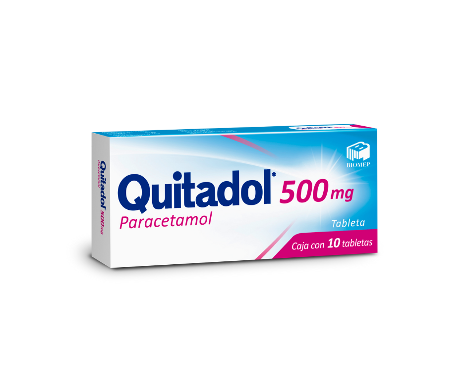 Quitadol Tabletas 500mg (Paracetamol) Biomep