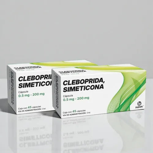 Cleboprida/Simeticona Capsulas 0.5mg-200mg c/45 (Maver)