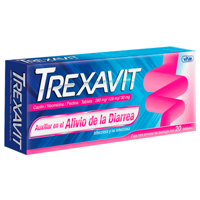 Trexavit Tabletas c/20 (Neomicina Caolin Y Pectina) Vitae