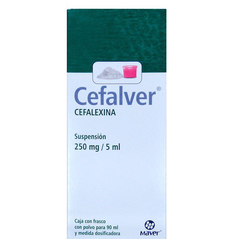 Cefalver Suspensión (Cefalexina) 250mg / 5ml (Maver)