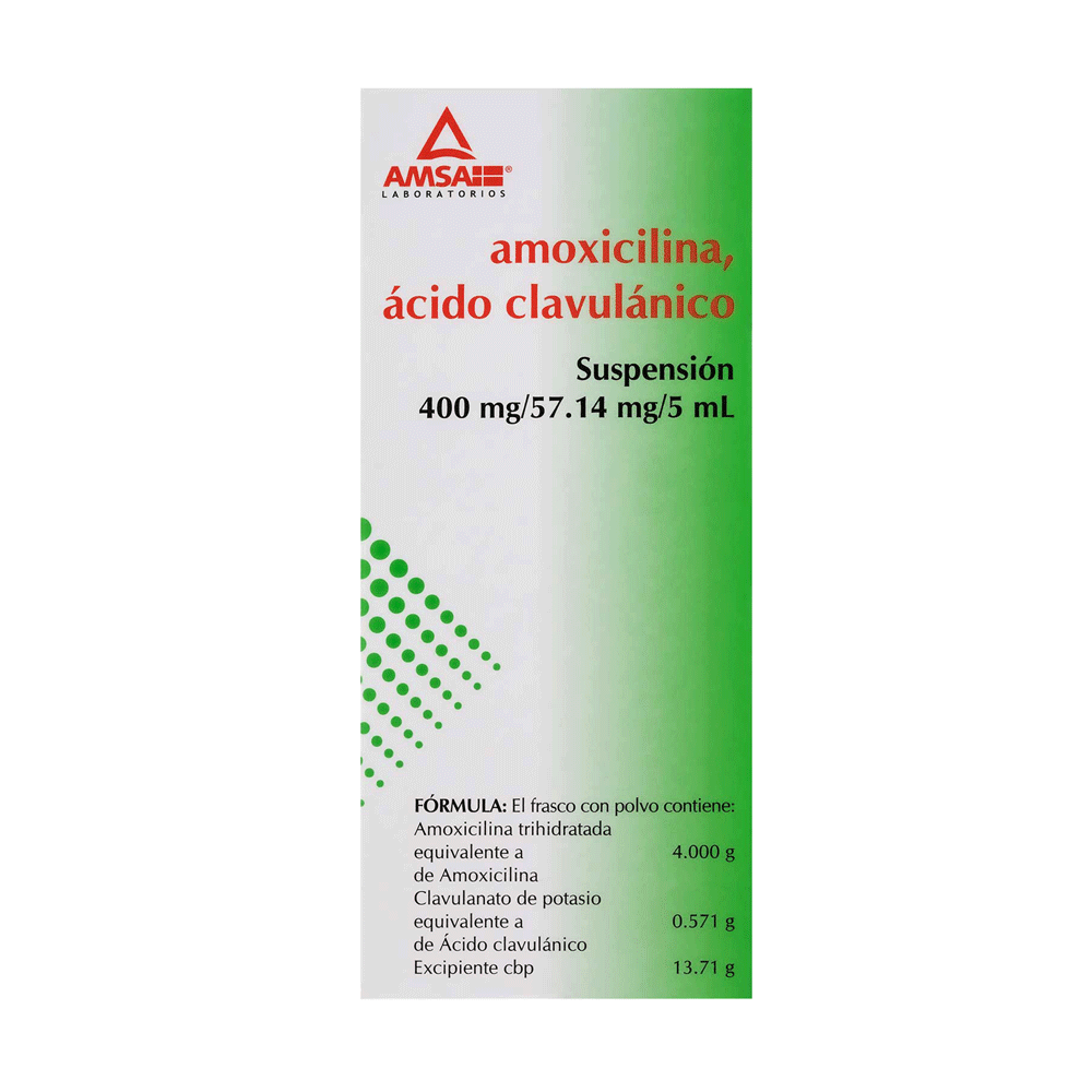 Amoxicilina/Acido Clavulanico Suspension 400mg (Amsa)