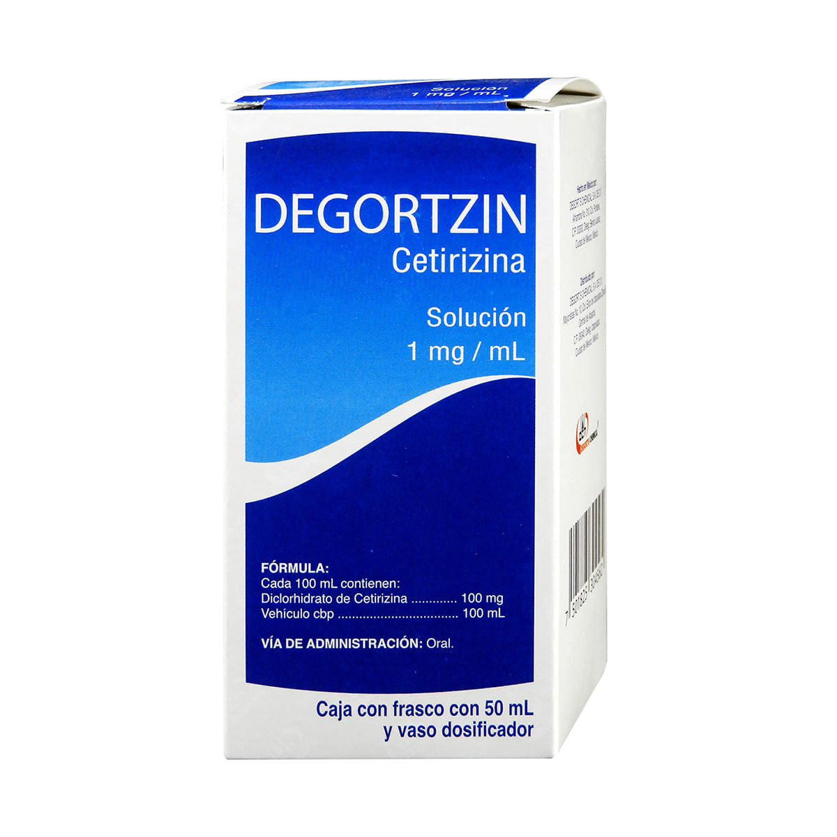 Degortzin Suspensión 100mg (Cetirizina) Degorts