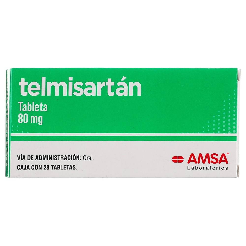 Telmisartan Tabletas 80mg c/28 (Amasa)
