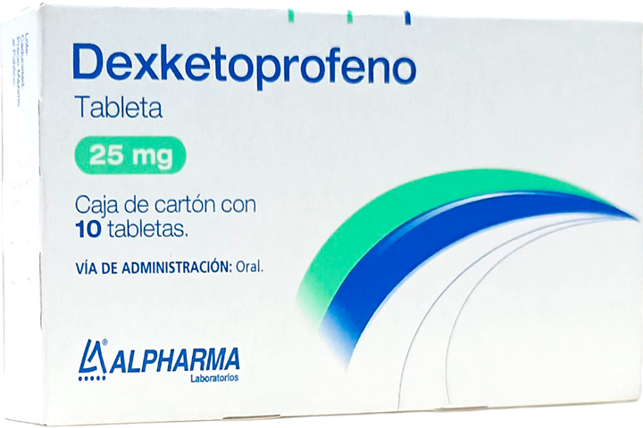 Dexketoprofeno Tabletas 25mg C/10 (Alpharma)