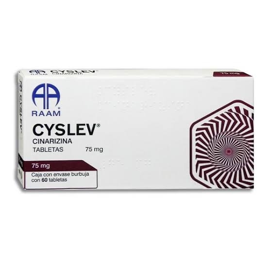 Cyslev De 75mg Tabletas C/60 (Cinarizina) Raan
