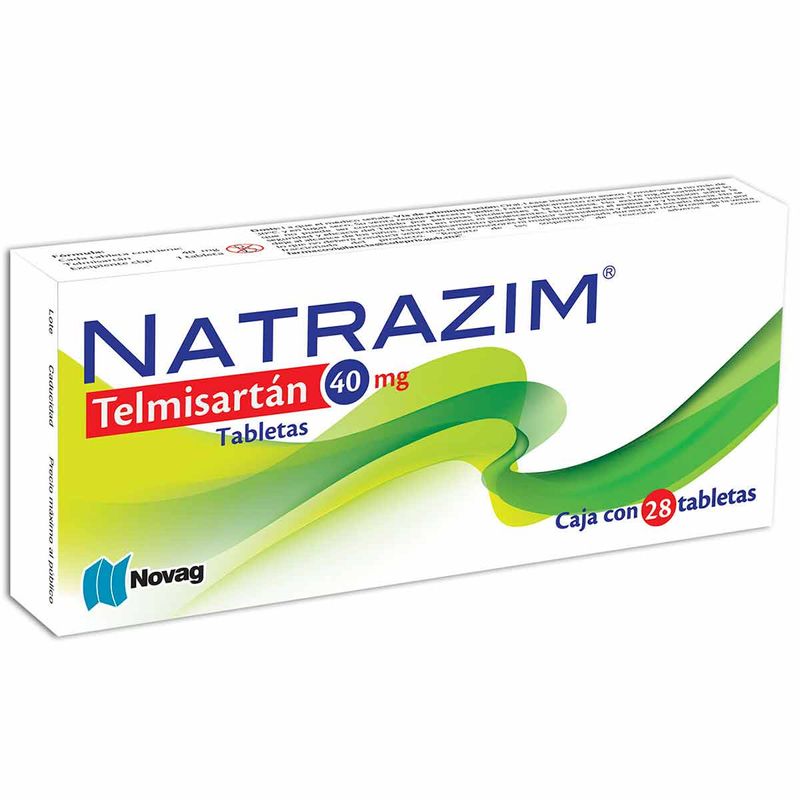 Natrazim 40mg Tabletas c/28 (Telmisartán) Novag