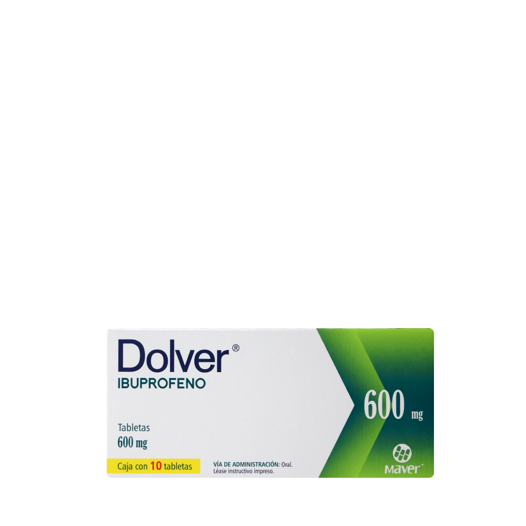Dolver Tabletas c/10 600mg (Ibuprofeno) Maver