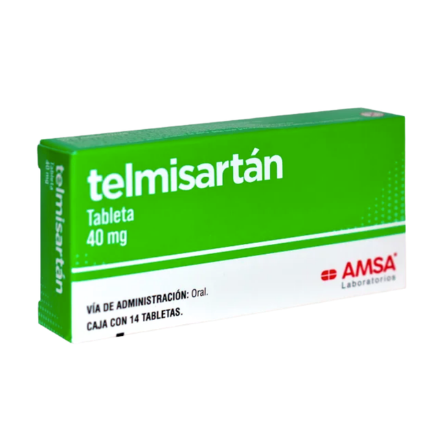 Telmisartan Tabletas 40mg c/14 (Amsa)
