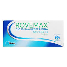 Rovemax Tabletas 450mg/50mg c/20 (Diosmina/Hesperidina) Novag