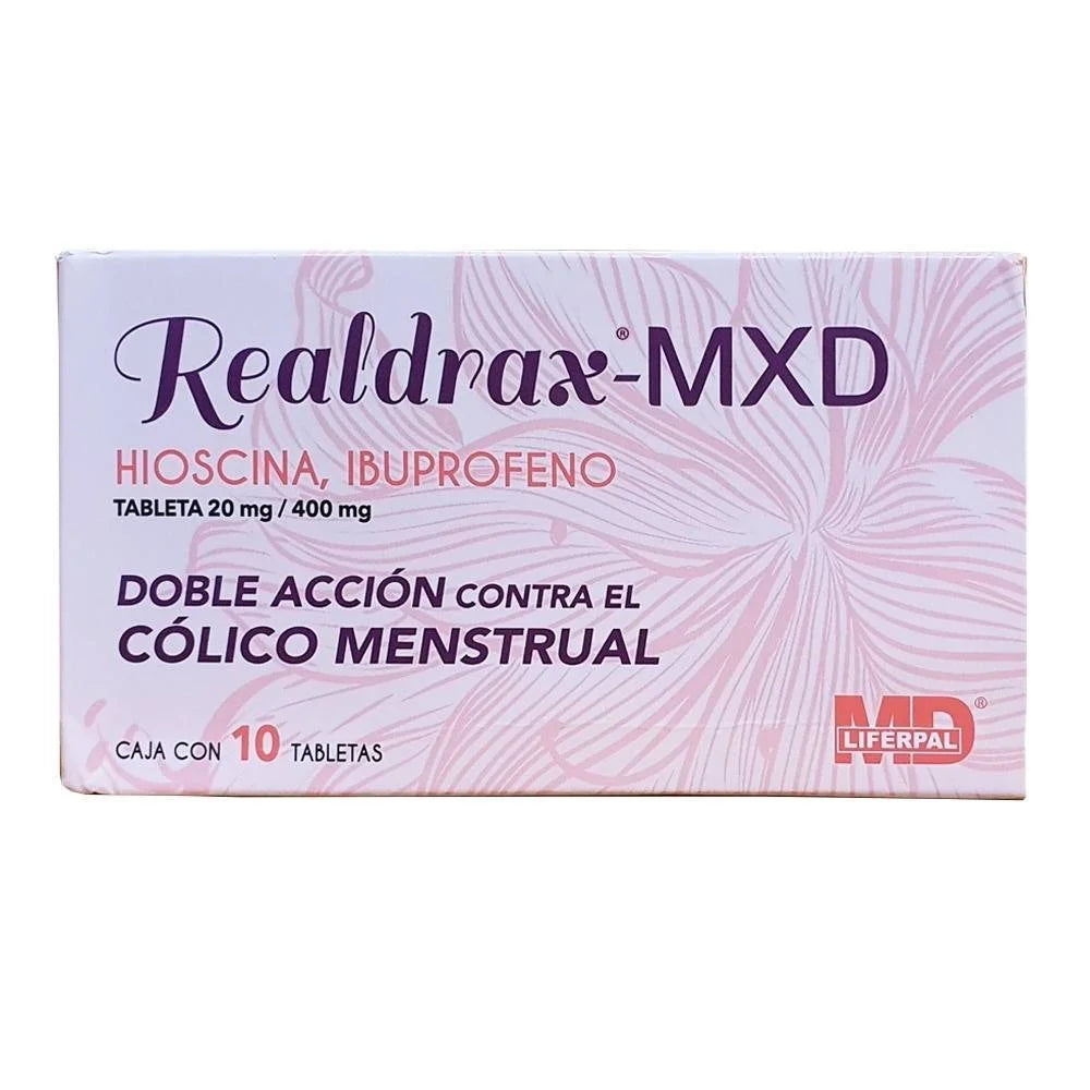 Realdrax-Mxd Tabletas C/10 (Hioscina/Ibuprofeno)