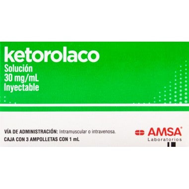 Ketorolaco Solución Inyectable (Amsa)