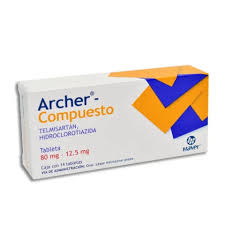 Archer-Compuesto 80mg/12.5mg C/14 Tabletas (Telmisartan/Hidroclorotiazida)