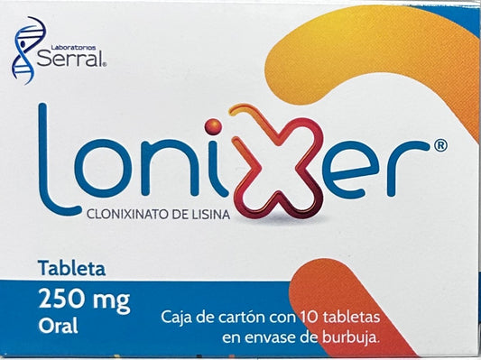 Lonixer 250mg Tabletas c/10 (Clonixinato De Lisina) Serral