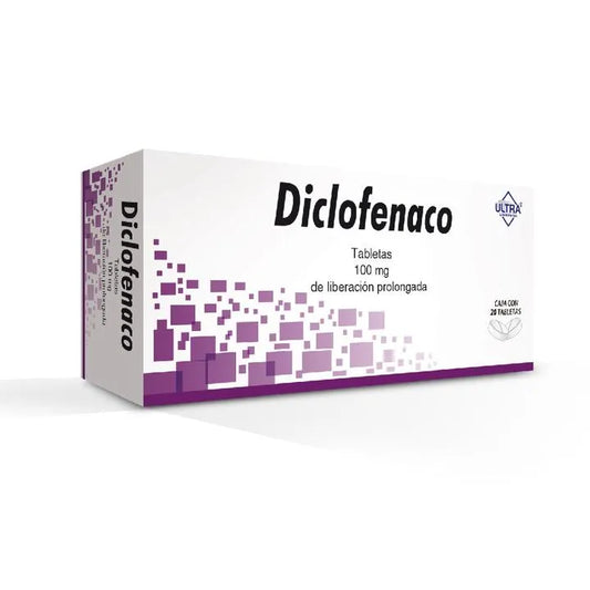 Diclofenaco Tabletas 100mg (Ultra)