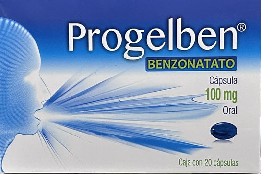 Progelben Cápsulas 100mg (Benzonatato) Progela