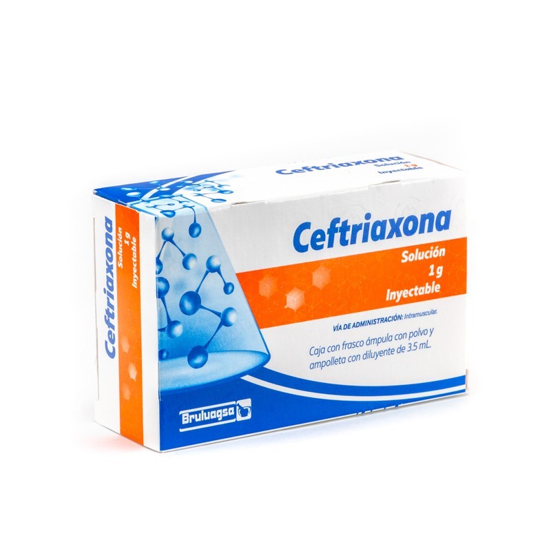 Ceftriaxona Solución Inyectable 1G (Bruluagsa)