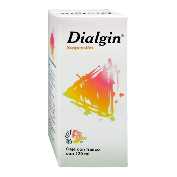 Dialgin Suspensión 120ml (Furazolidona/Diyodohidroxiquinoleina/Caolin/Pectina/Homatropina) Collins