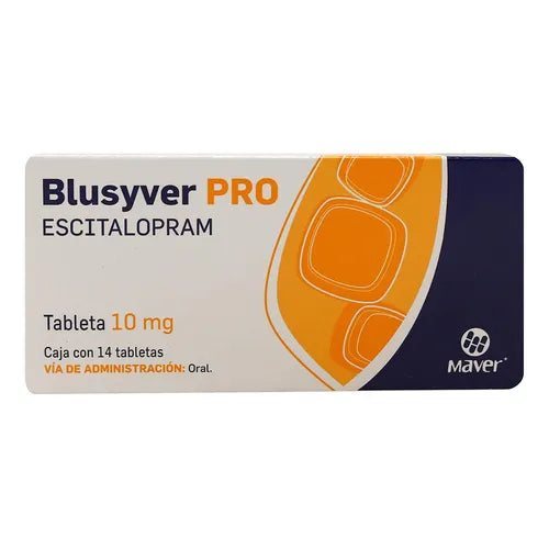 Blusyver-Pro Tabletas C/14 (Escitalopram) Maver