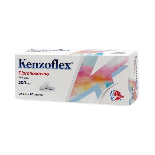 Kenzoflex Tabletas 500mg C/12 Ciprofloxacino) Collins