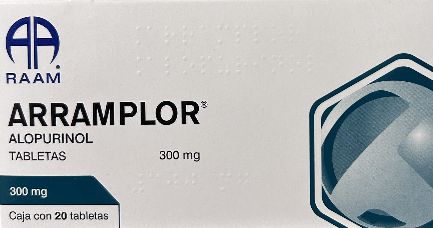 Arramplor Tabletas 300mg (Alopurinol)
