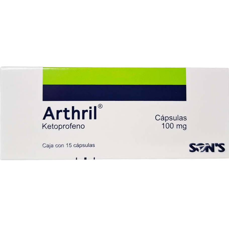 Arthril Cápsulas 100mg C/15 (Ketoprofeno) Sons