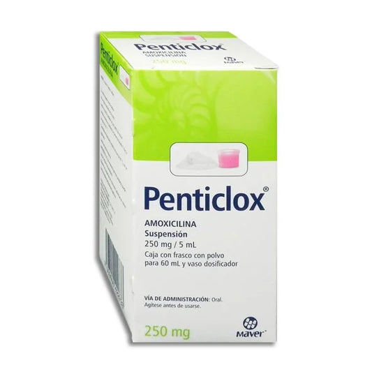 Penticlox Suspensión 250mg 60ml (Amoxicilina) Maver