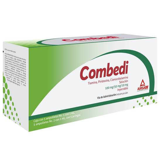Combedi Solución Inyectable C/5 (Complejo B) Amsa