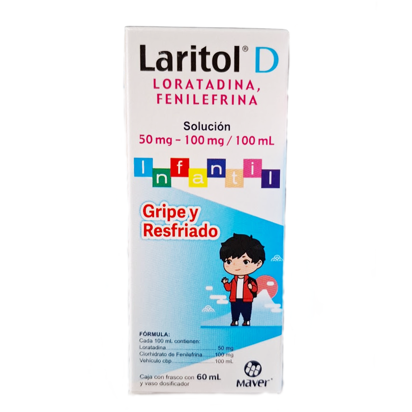 Laritol-D Infantil Jarabe (Loratadina/Fenilefrina) Maver