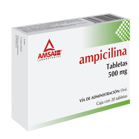 Ampicilina Tabletas 500mg (Amsa)