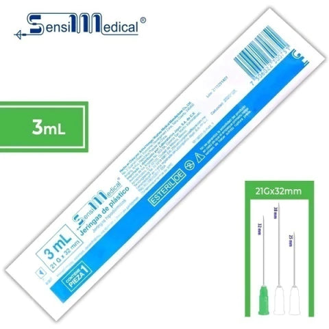Jeringa 3ml Verde (Sensimedical)