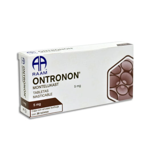 Ontronon Tabletas Masticables 5mg C/30 (Montelukast)