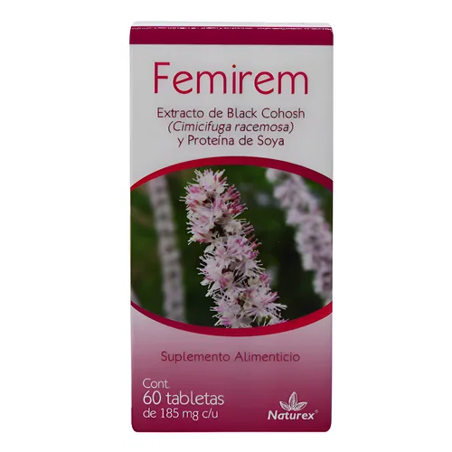 Femirem Suplemento Alimenticio C/60 Tabletas (Cimicifuga Racemosa/Proteina de Soya) Naturex