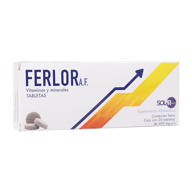 Ferlor A.F. Tabletas (Fumarato Ferroso) Solar
