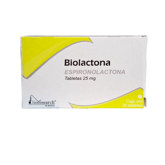 Biolactona Tabletas 25mg (Espironolactona)