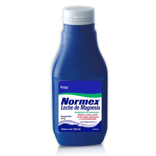 Normex Suspensión 180ml (Leche De Magnesia) Perrigo